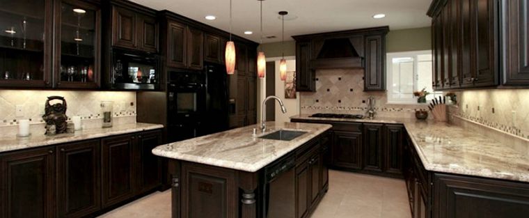 Tips For Matching Kitchen Countertops, How To Match Granite Countertops Wood